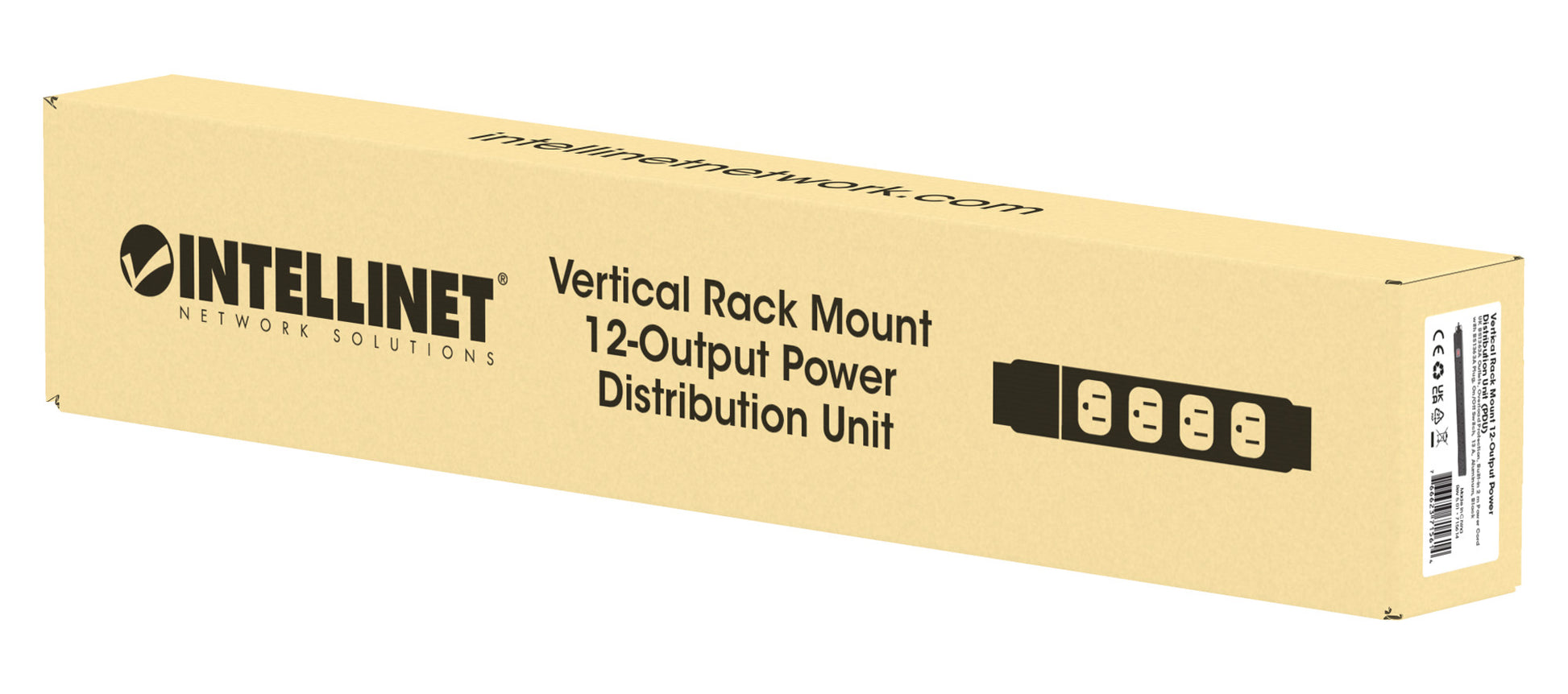 Vertical Rack Mount 12-Output Power Distribution Unit (PDU) Packaging Image 2