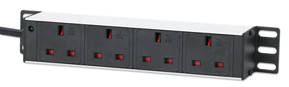 10" 1U Rack Mount 4-Output Power Distribution Unit (PDU) Image 1