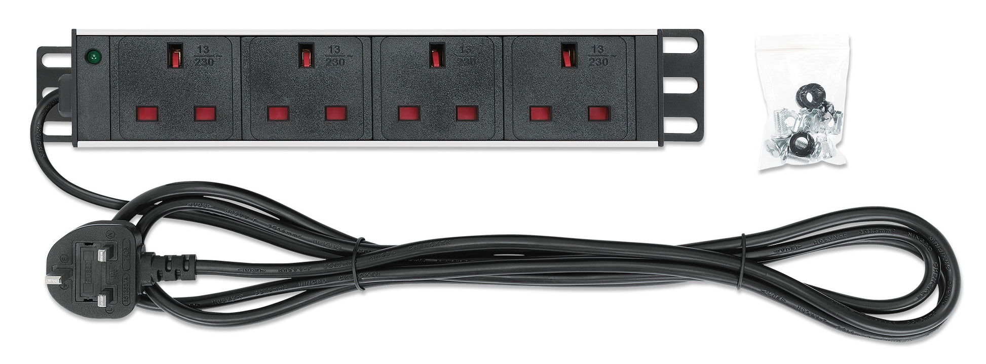 10" 1U Rack Mount 4-Output Power Distribution Unit (PDU) Image 5