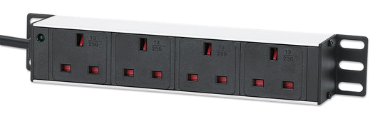 10" 1U Rack Mount 4-Output Power Distribution Unit (PDU) Image 1