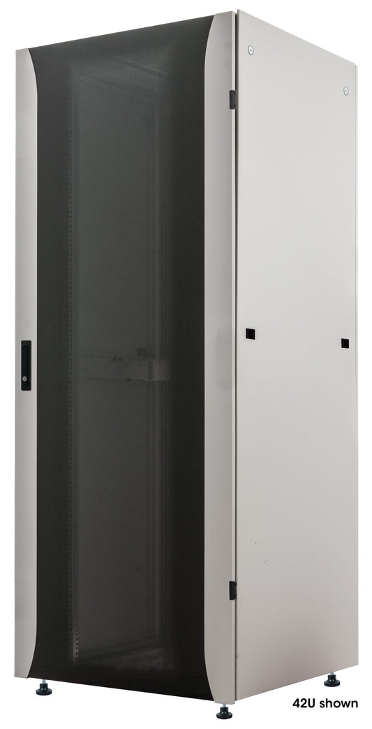 Premium 19" Network Cabinet, 22U, 800 (D) x 600 (W) x 1133 (H) mm, Gray Image 1