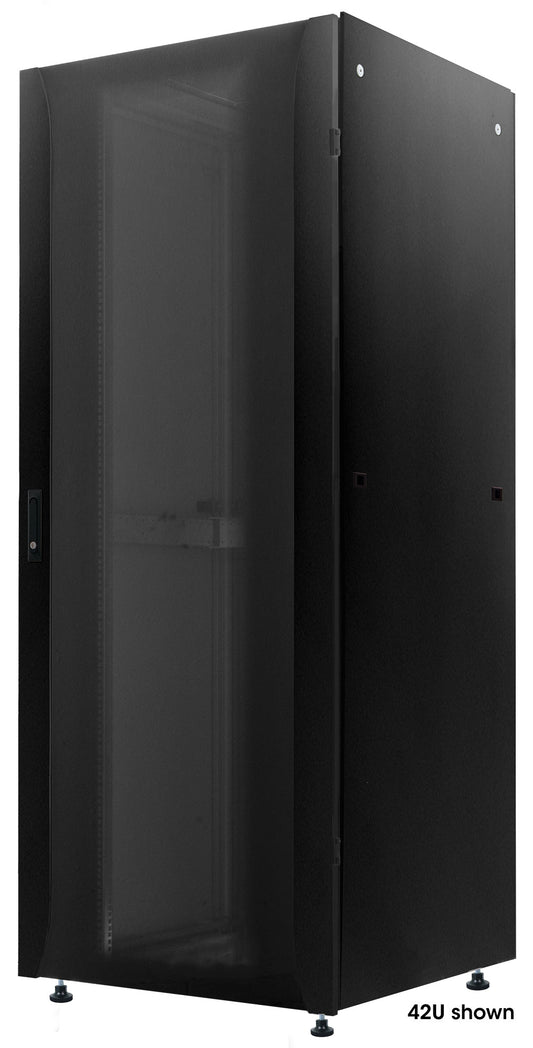 Premium 19" Network Cabinet, 32U, 800 (D) x 600 (W) x 1589 (H) mm, Black Image 1