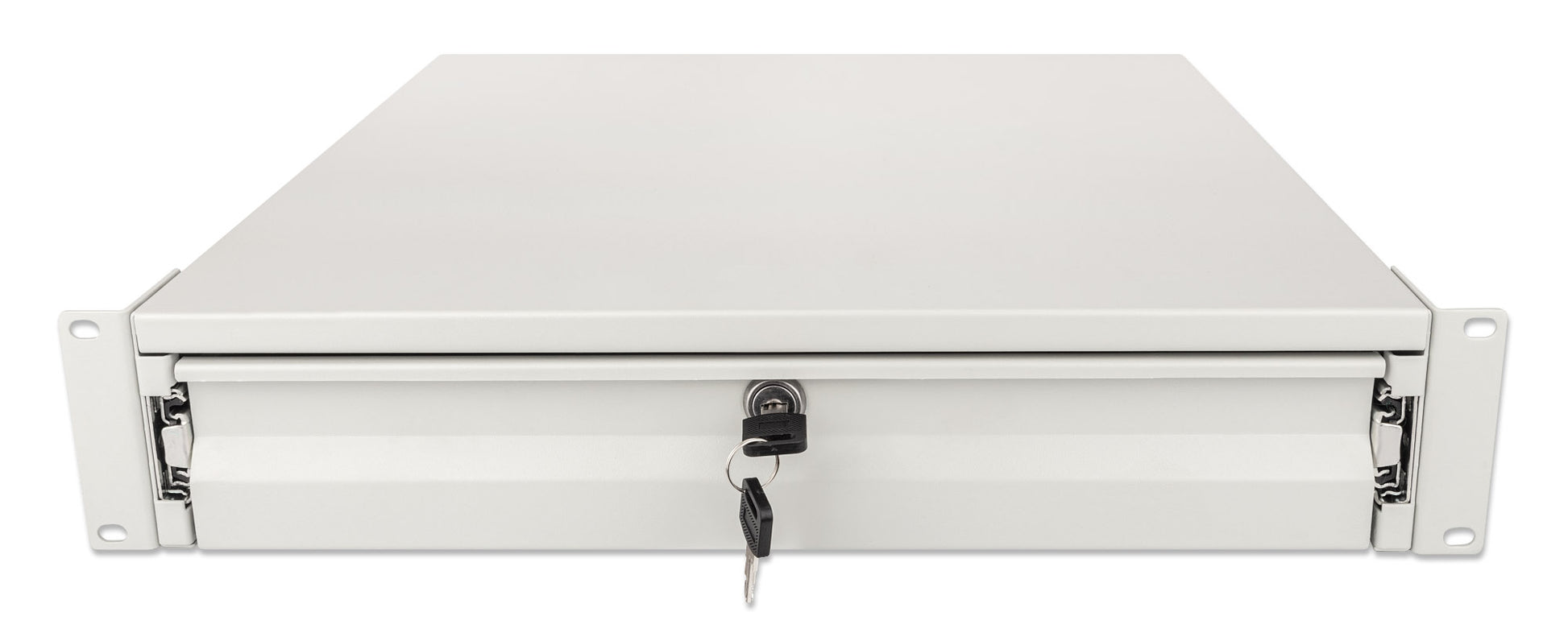19" Storage Drawer Shelf, 2U, 466 mm Depth, Gray Image 3