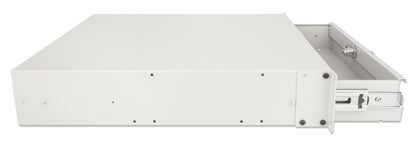 19" Storage Drawer Shelf, 2U, 466 mm Depth, Gray Image 5