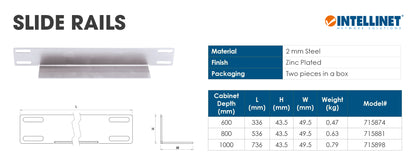 Slide Rails for 19" Cabinets Image 2