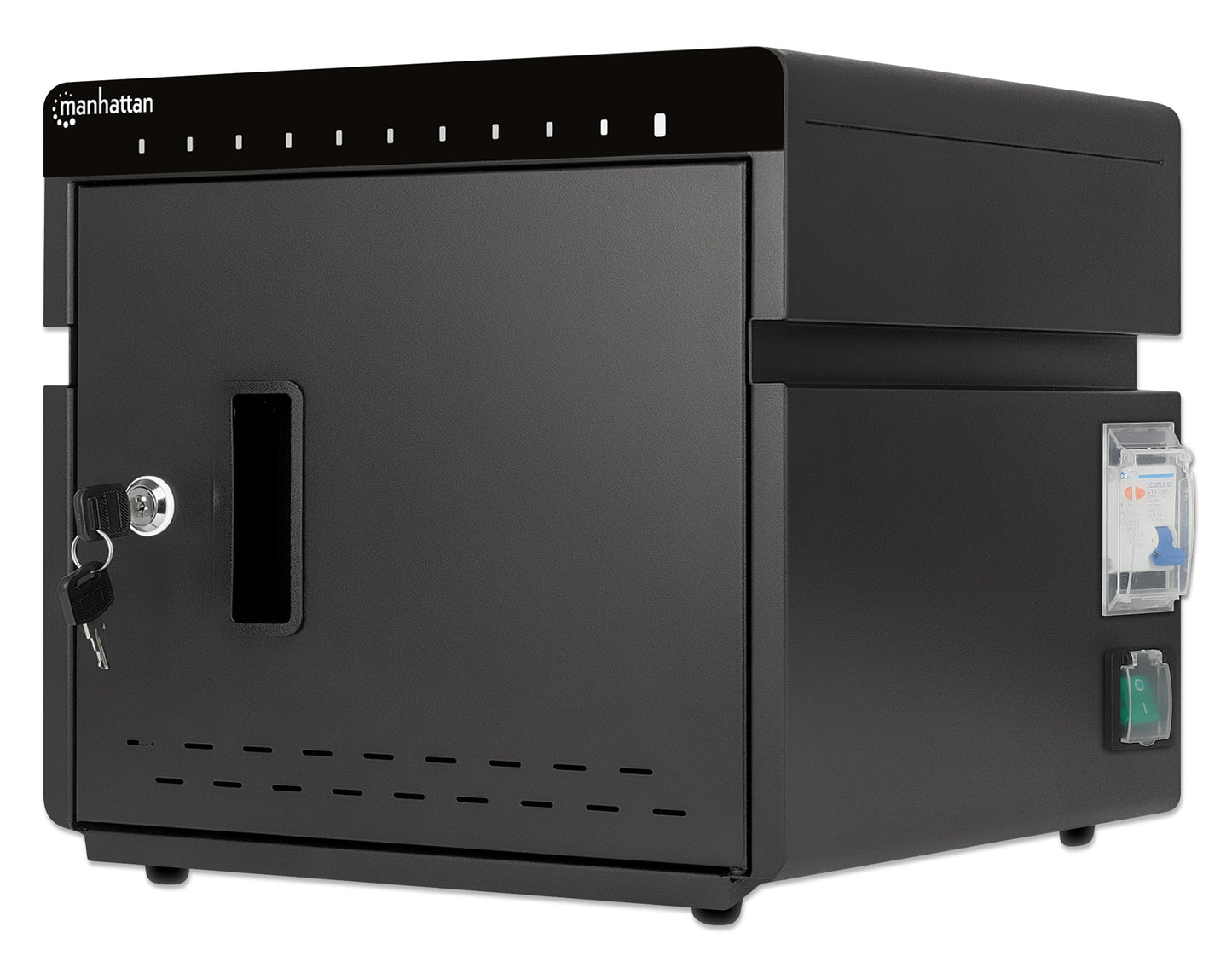 10-Port USB-C Desktop Charging Cabinet - 18W per Port Image 1