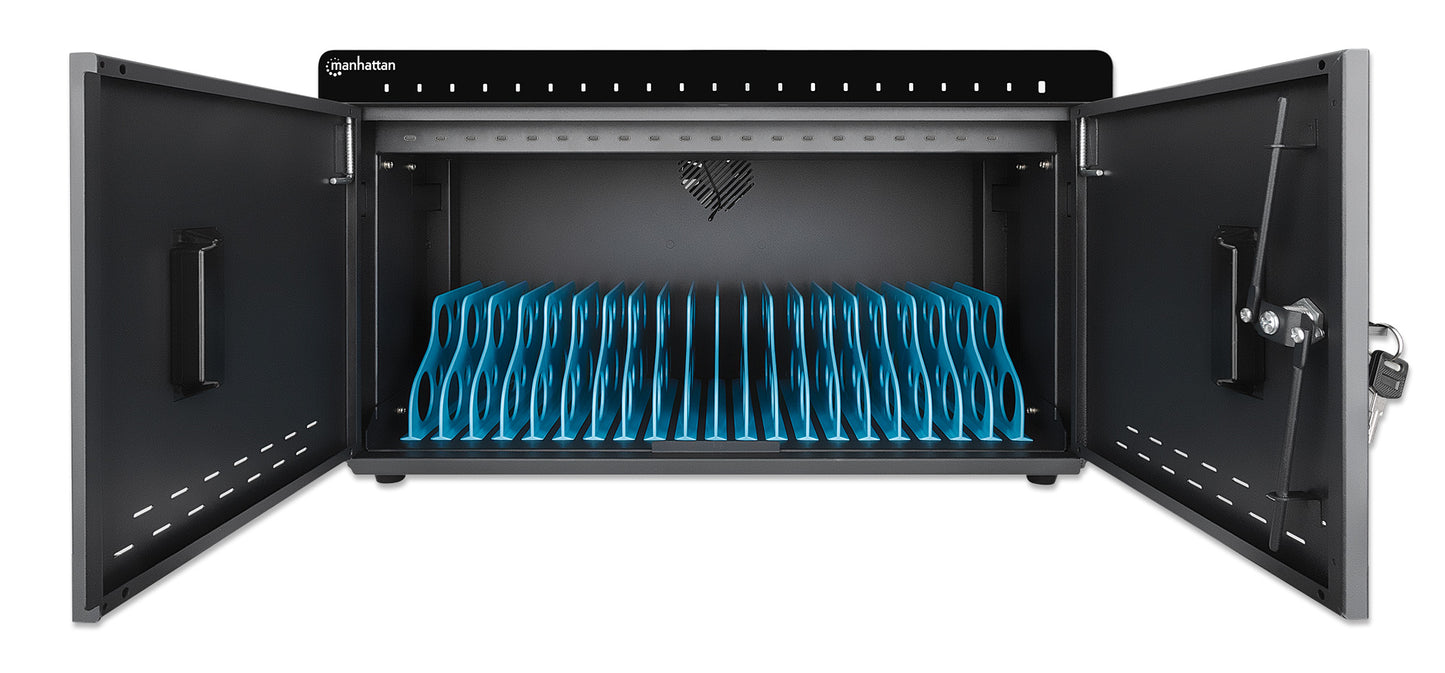 20-Port USB-C Desktop Charging Cabinet - 18W per Port Image 7