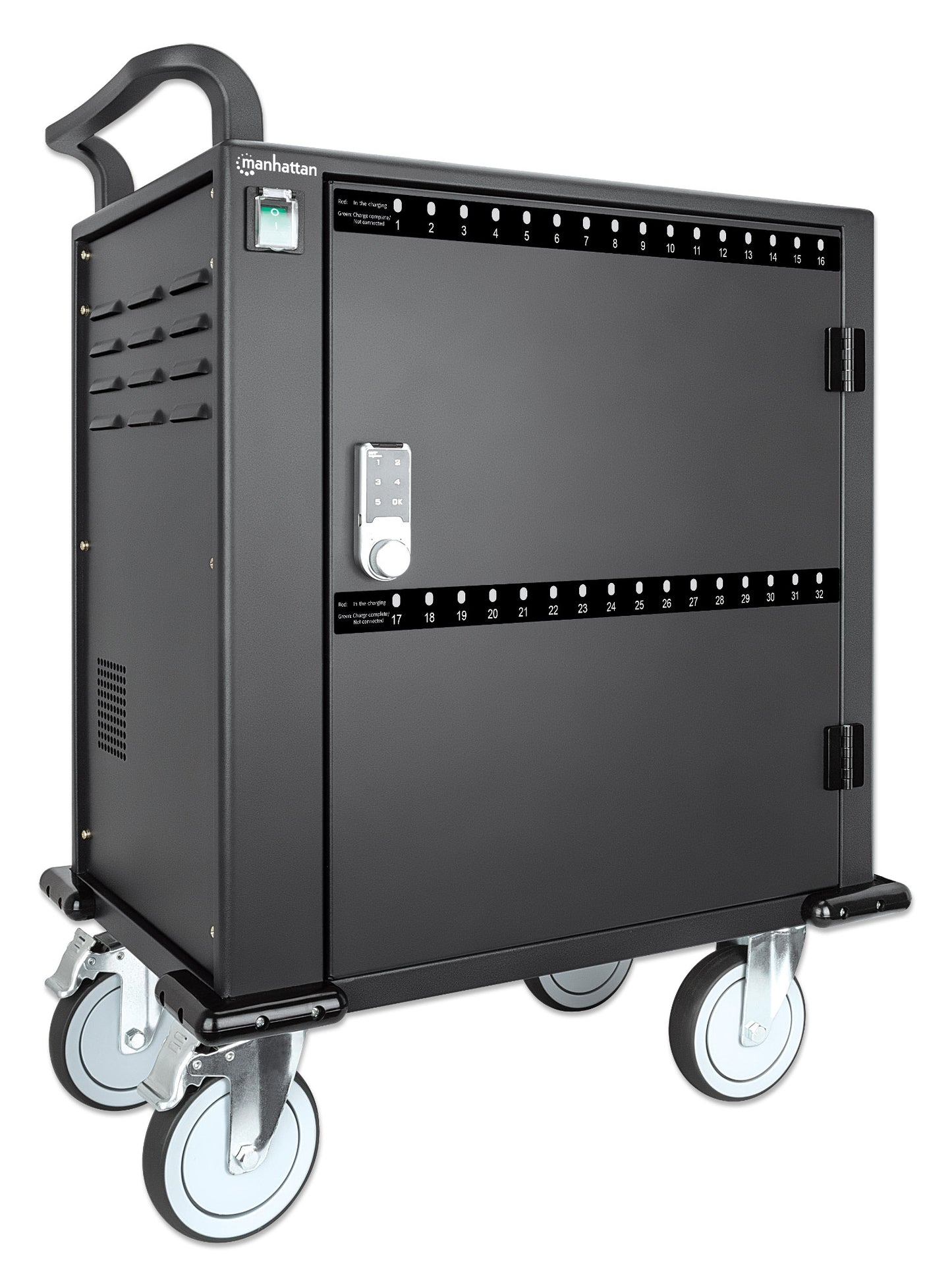 32-Port USB-C Charging Cart - 18W per Port Image 3