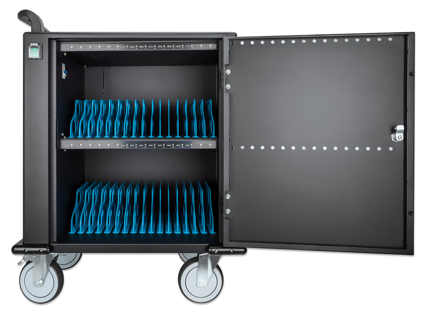 32-Port USB-C Charging Cart - 18W per Port Image 7