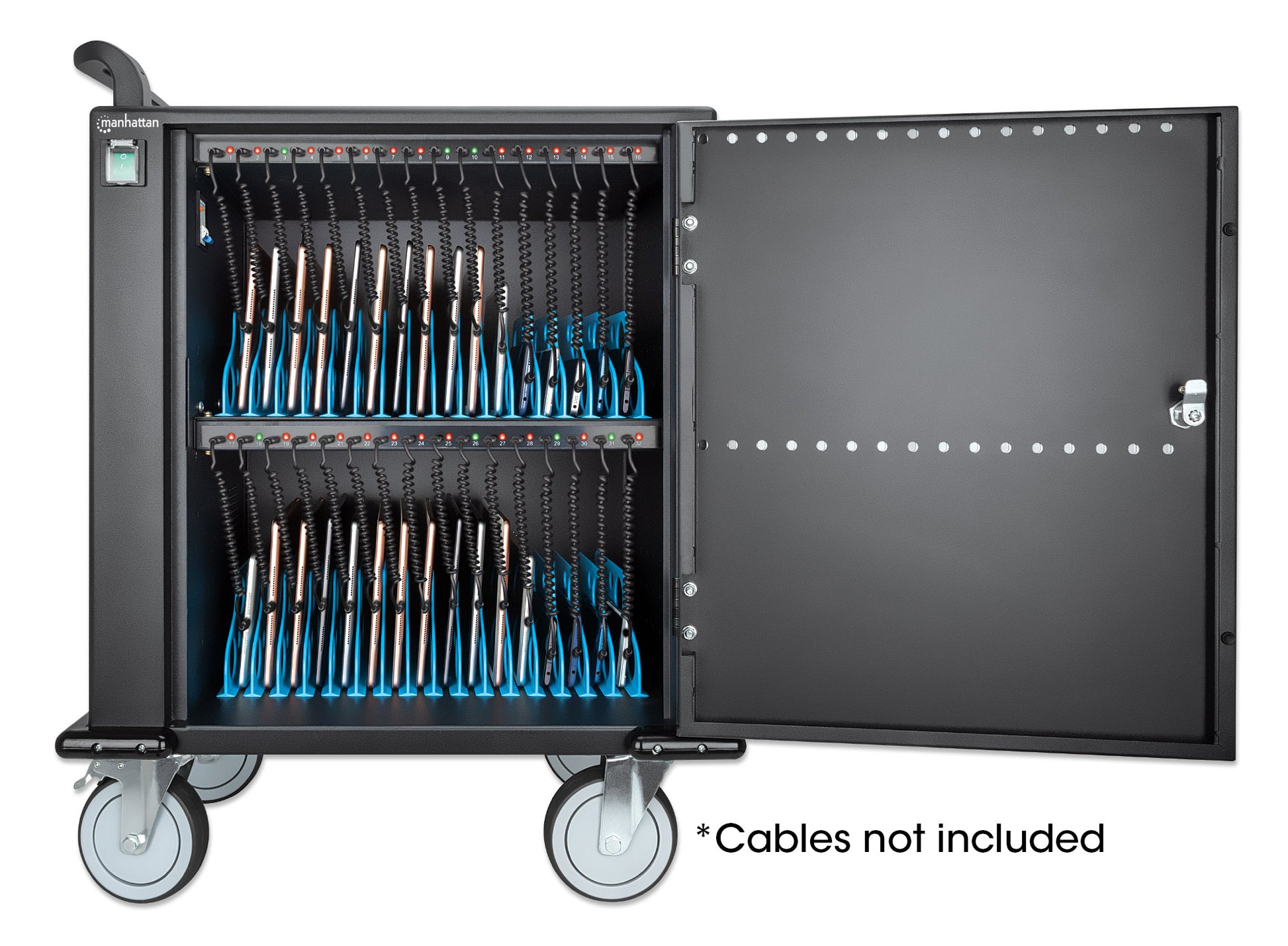 32-Port USB-C Charging Cart - 18W per Port Image 8