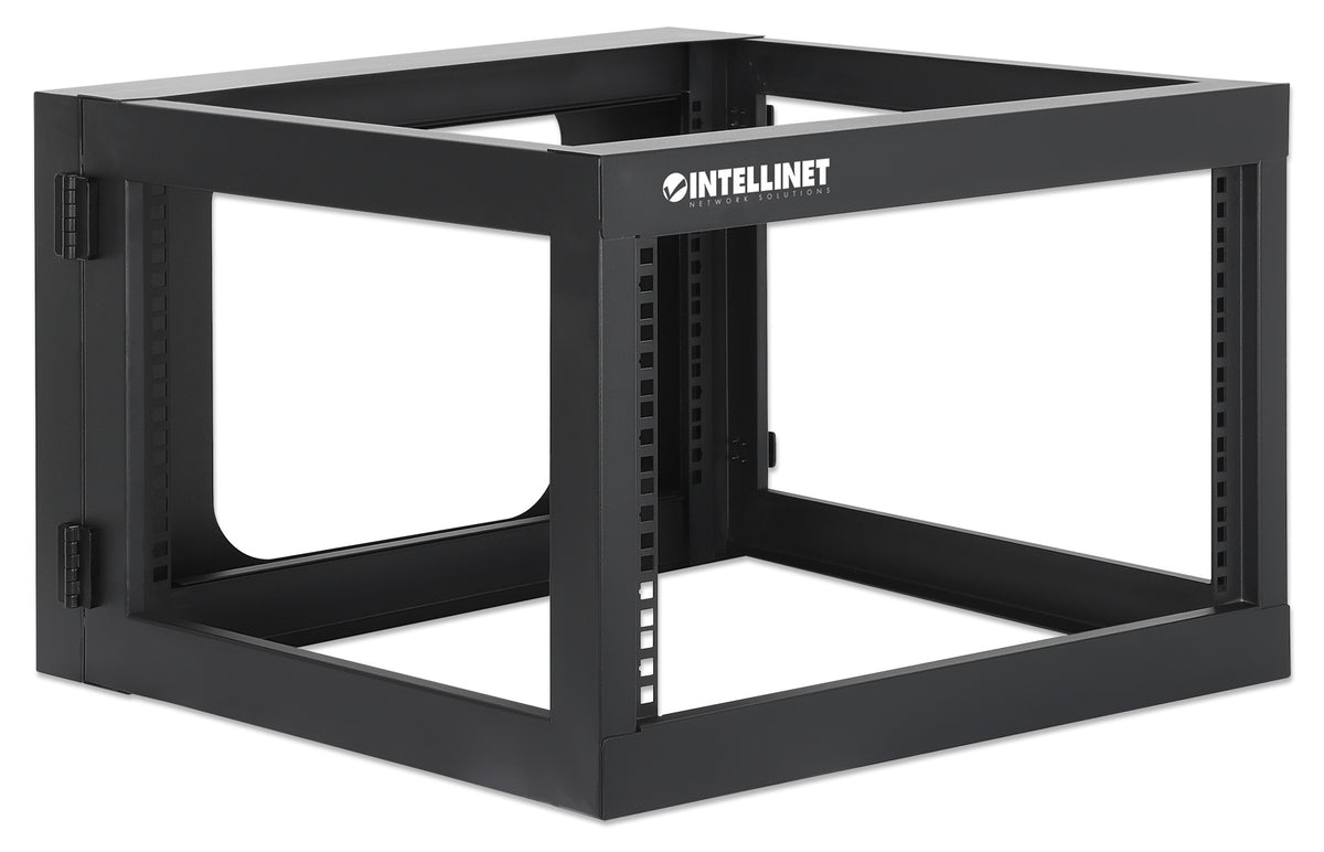 19" Wall Mount 4-Post Open Frame Network Rack, 6U Image 2