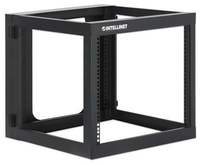 19" Wall Mount 4-Post Open Frame Network Rack, 9U Image 2