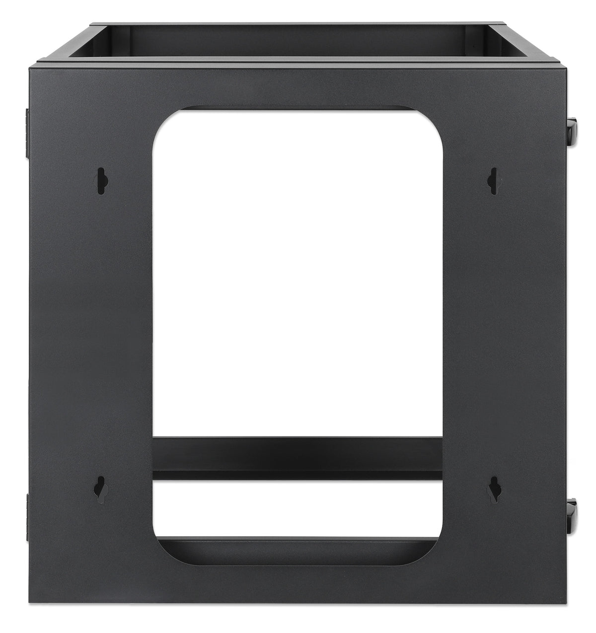 19" Wall Mount 4-Post Open Frame Network Rack, 9U Image 5