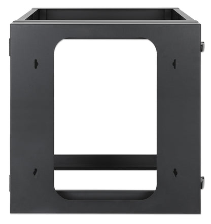 19" Wall Mount 4-Post Open Frame Network Rack, 9U Image 5