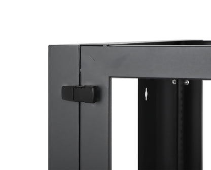 19" Wall Mount 4-Post Open Frame Network Rack, 9U Image 6