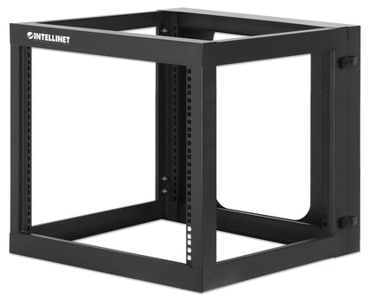 19" Wall Mount 4-Post Open Frame Network Rack, 9U Image 1