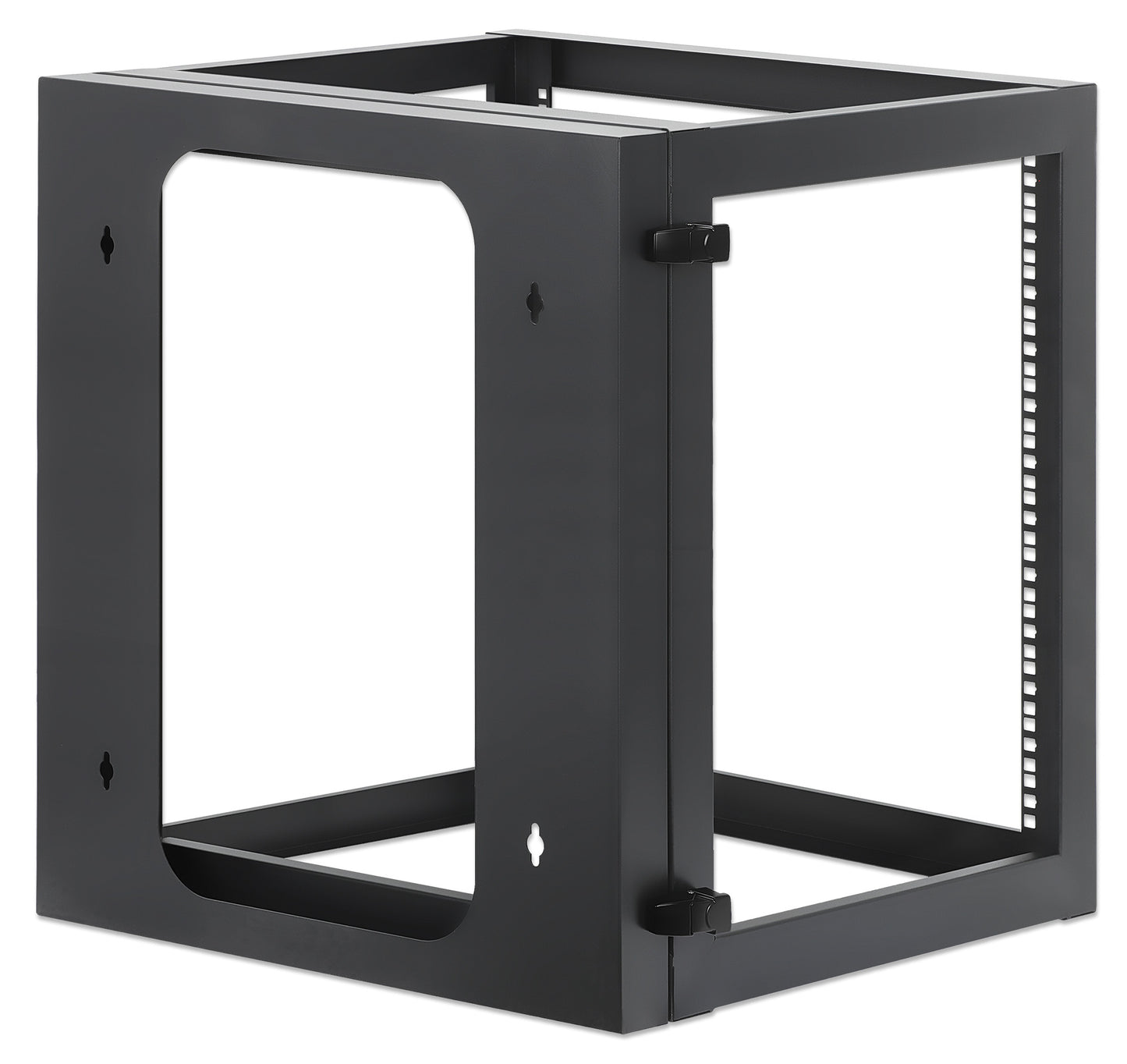 19" Wall Mount 4-Post Open Frame Network Rack, 12U Image 4