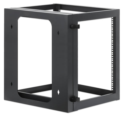 19" Wall Mount 4-Post Open Frame Network Rack, 12U Image 4
