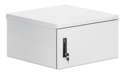 6U Industrial IP55 19" Wall Mount Cabinet with Integrated Fans, Gray Image 2