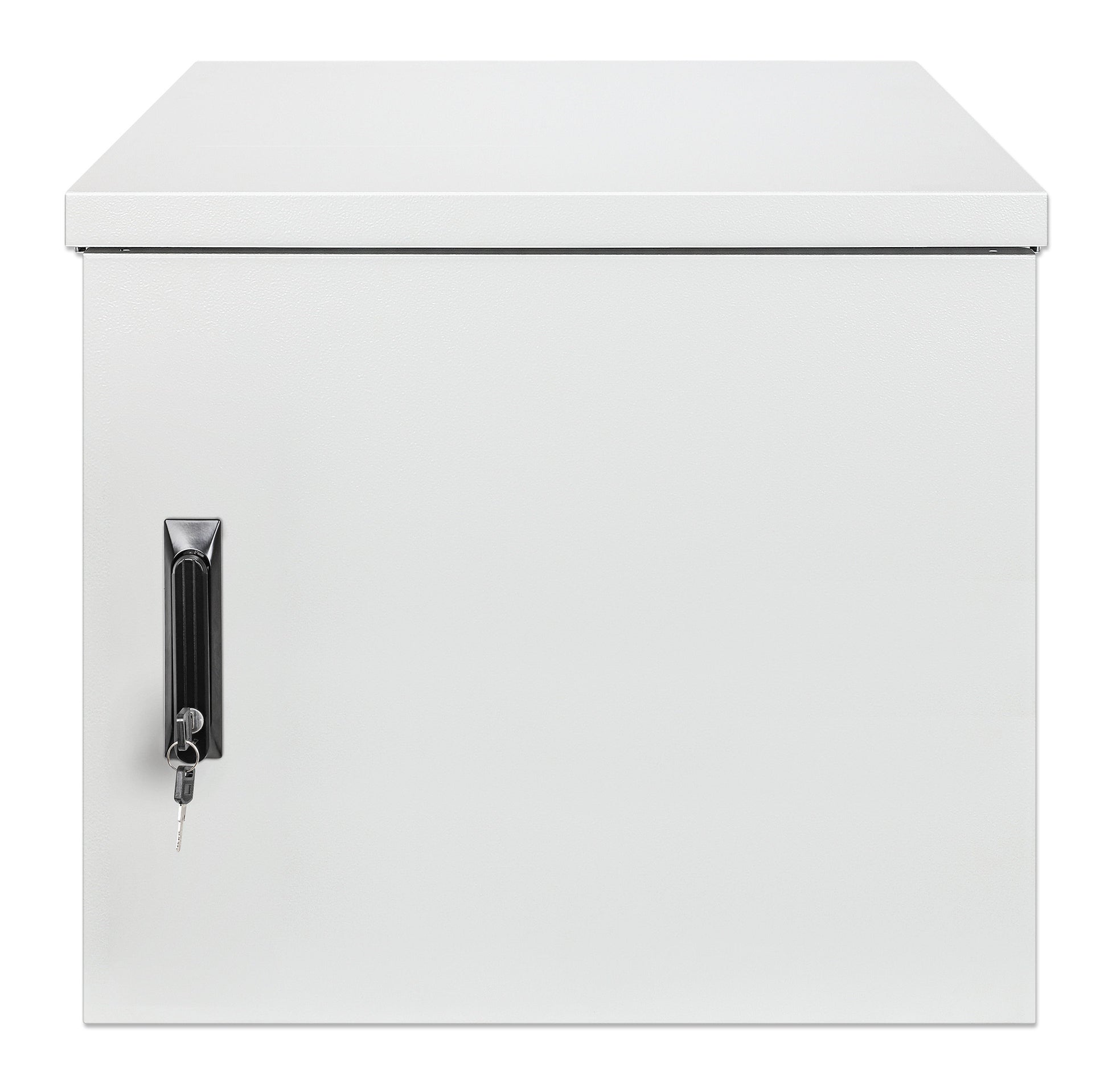 12U Industrial IP55 19" Wall Mount Cabinet with Integrated Fans, Gray Image 3