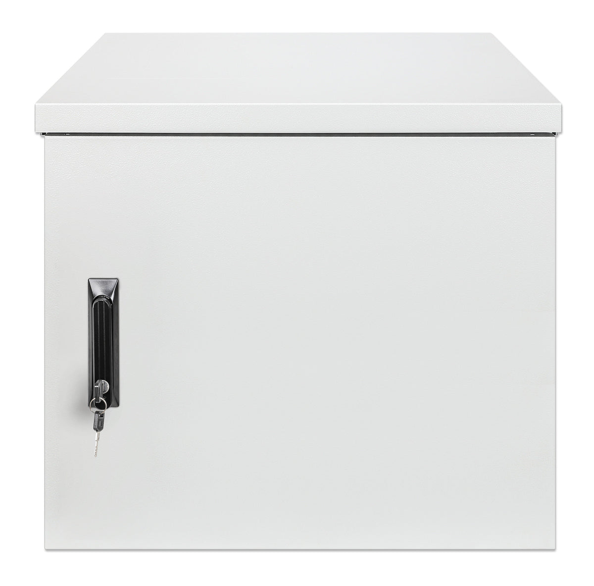 12U Industrial IP55 19" Wall Mount Cabinet with Integrated Fans, Gray Image 3