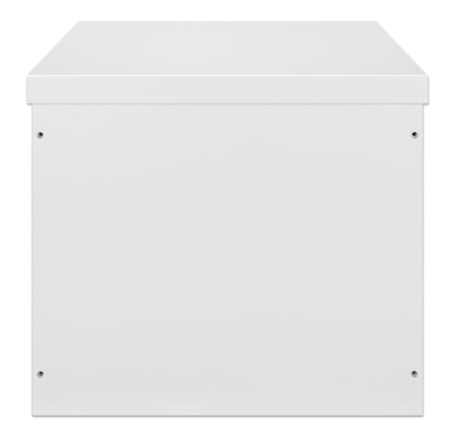 12U Industrial IP55 19" Wall Mount Cabinet with Integrated Fans, Gray Image 4