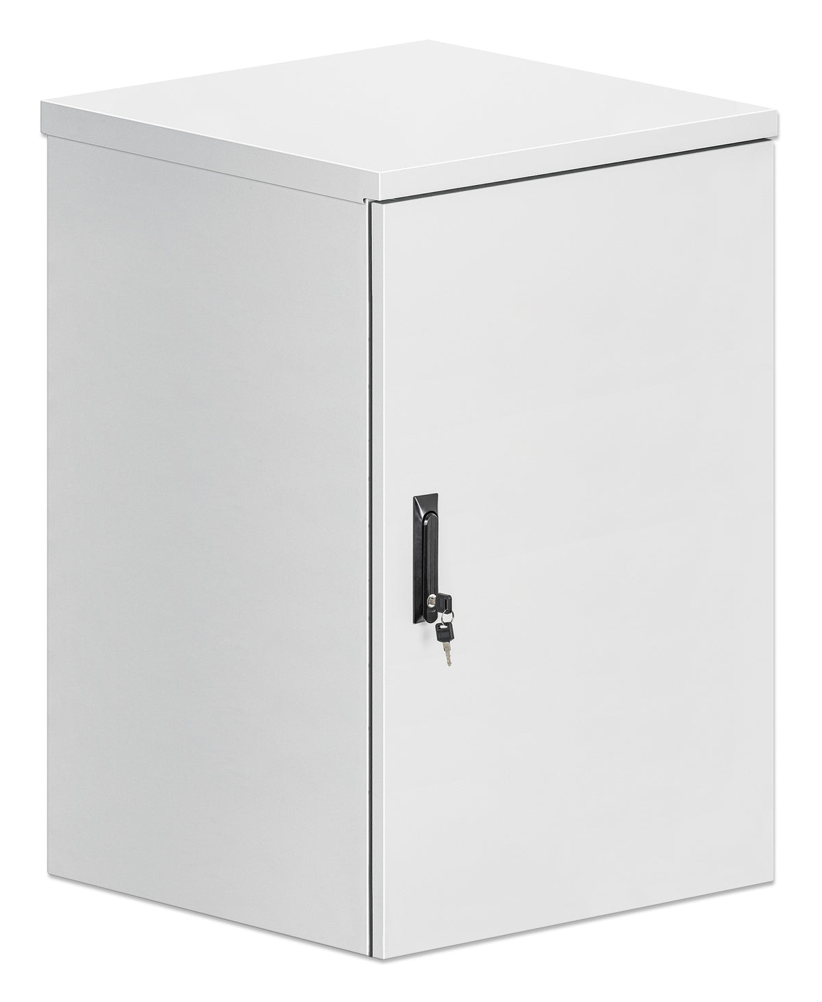 18U Industrial IP55 19" Wall Mount Cabinet with Integrated Fans, Gray Image 2