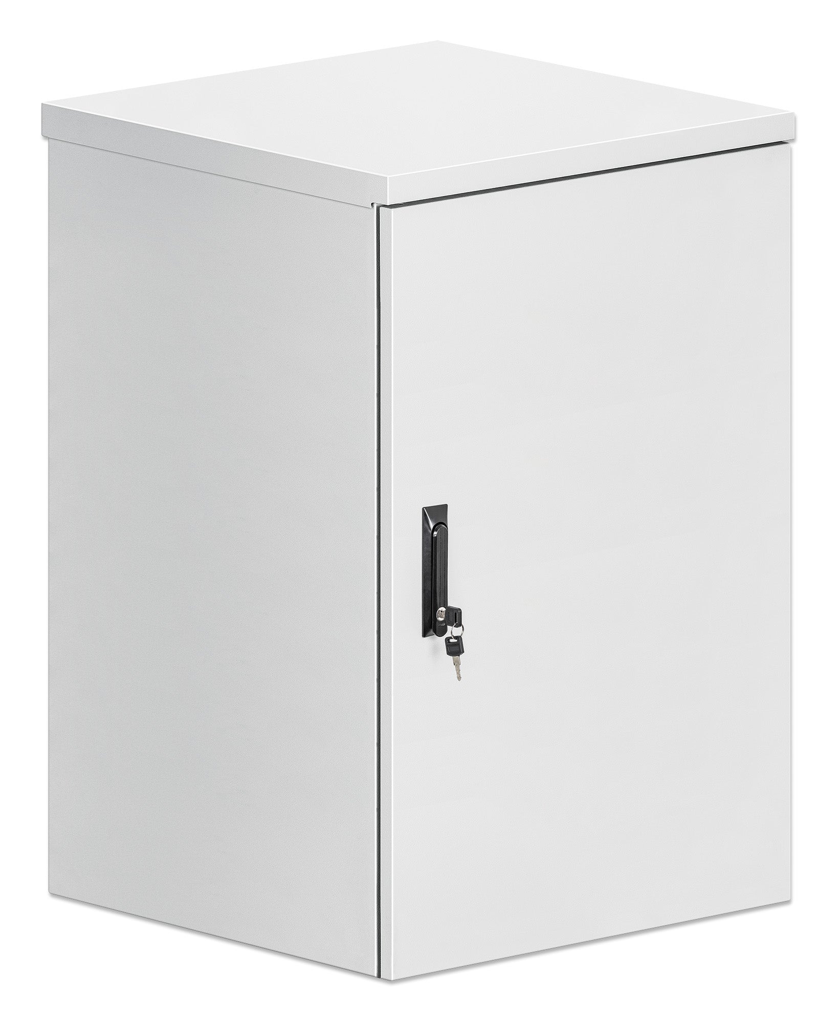 18U Industrial IP55 19" Wall Mount Cabinet with Integrated Fans, Gray Image 2