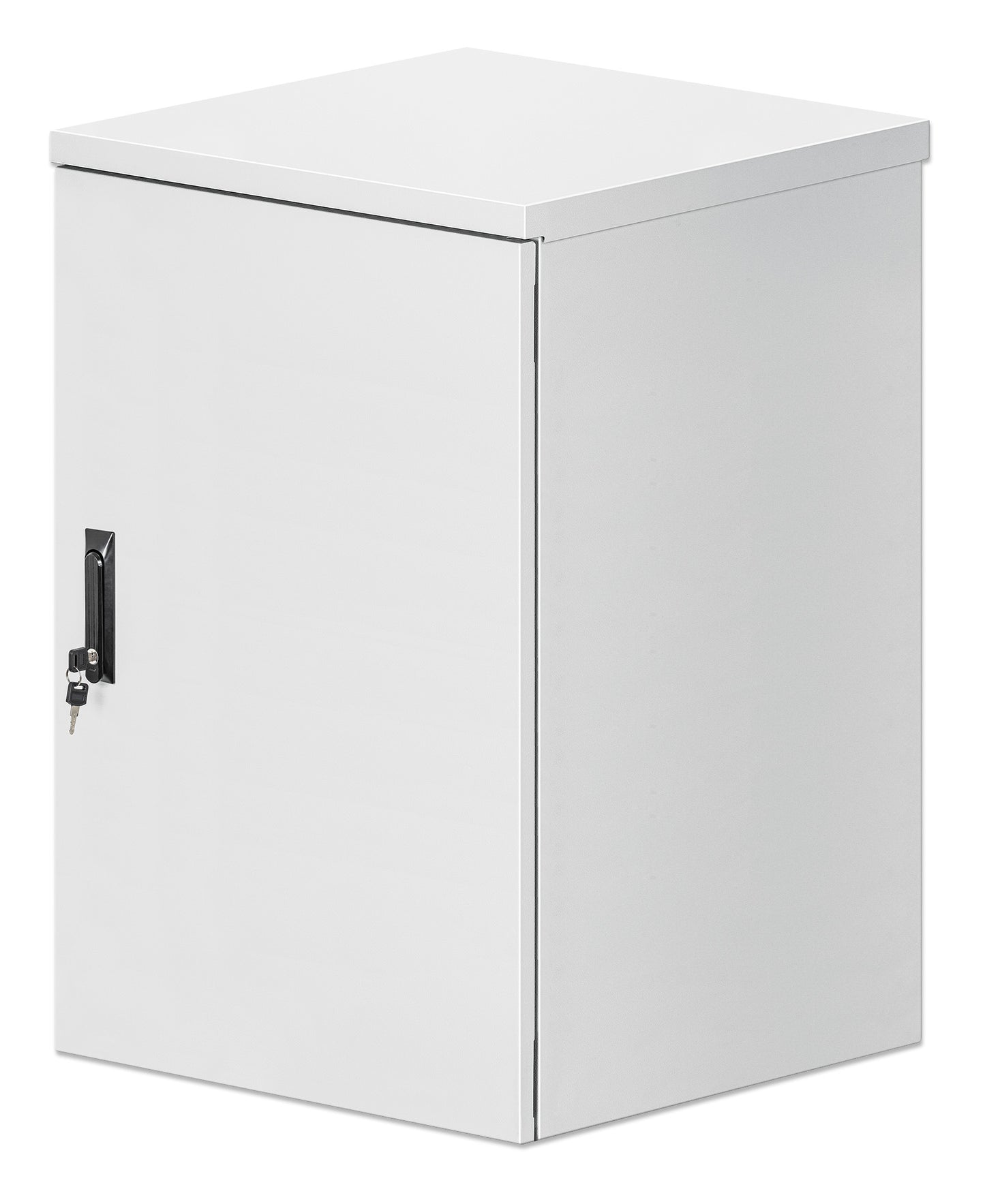 18U Industrial IP55 19" Wall Mount Cabinet with Integrated Fans, Gray Image 1