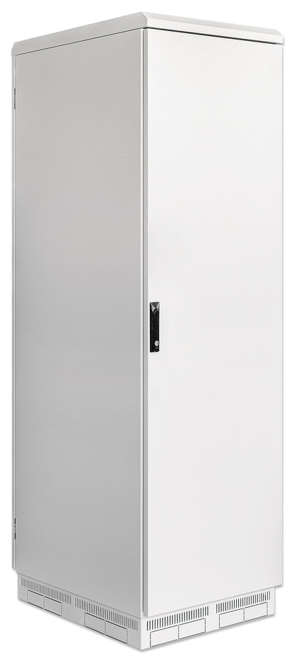 Industrial IP55 19" Network Cabinet with Integrated Fans, 42U, 800 (D) x 600 (W) mm, Gray Image 2