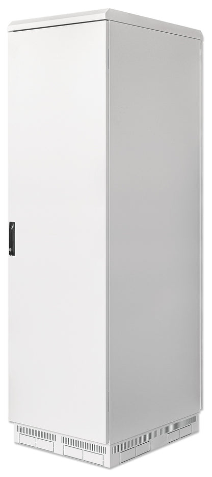 Industrial IP55 19" Network Cabinet with Integrated Fans, 42U, 800 (D) x 600 (W) mm, Gray Image 1