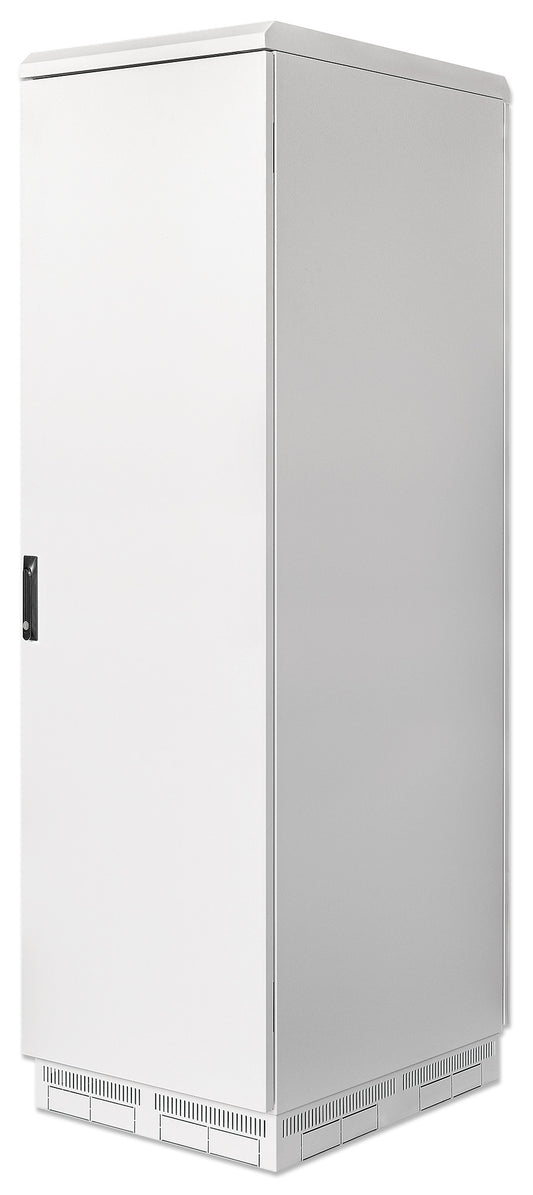Industrial IP55 19" Network Cabinet with Integrated Fans, 42U, 800 (D) x 600 (W) mm, Gray Image 1