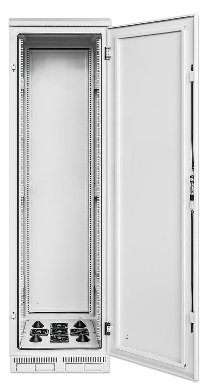Industrial IP55 19" Network Cabinet with Integrated Fans, 42U, 800 (D) x 600 (W) mm, Gray Image 4
