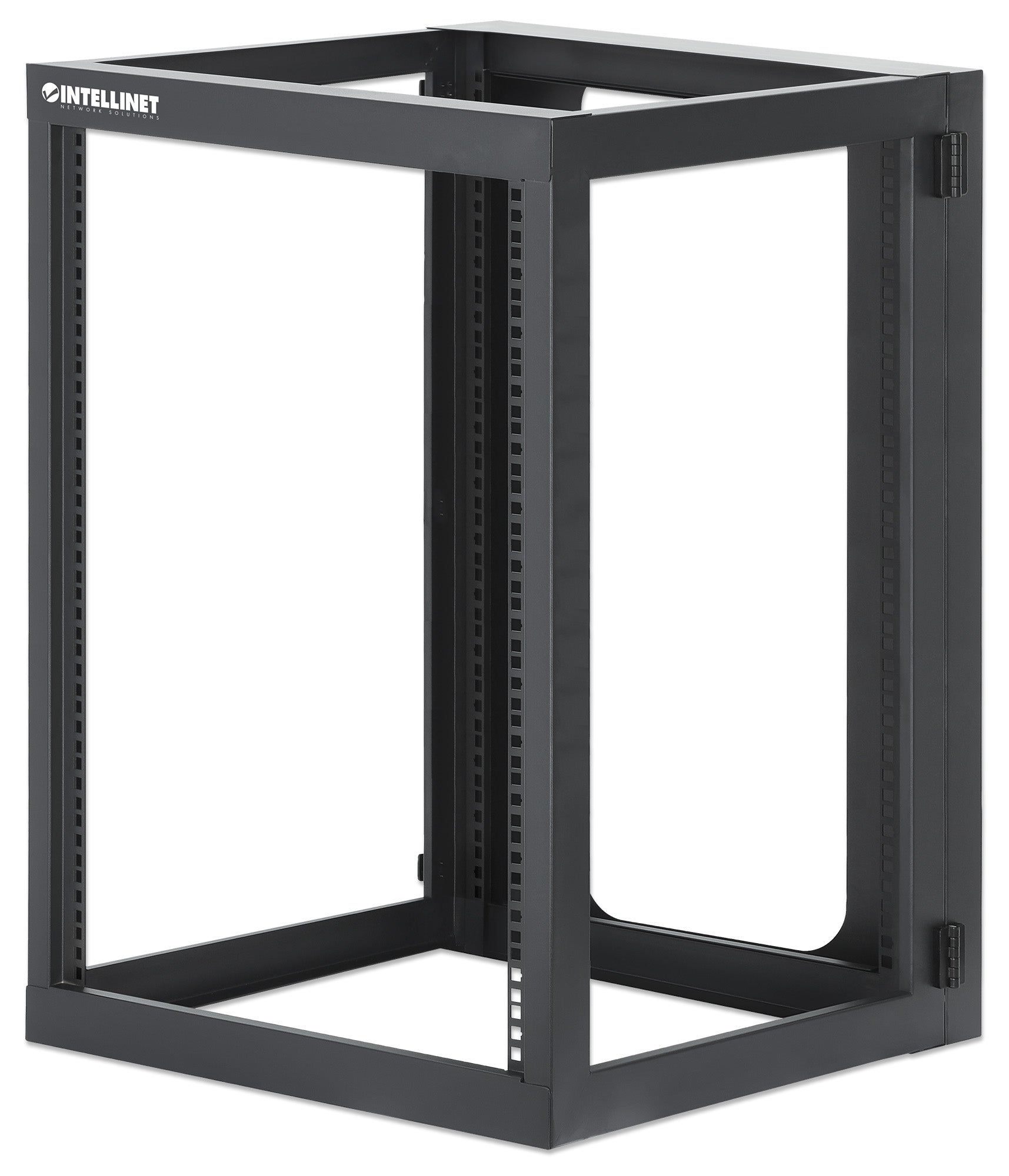 19" Wall Mount 4-Post Open Frame Network Rack, 15U Image 1