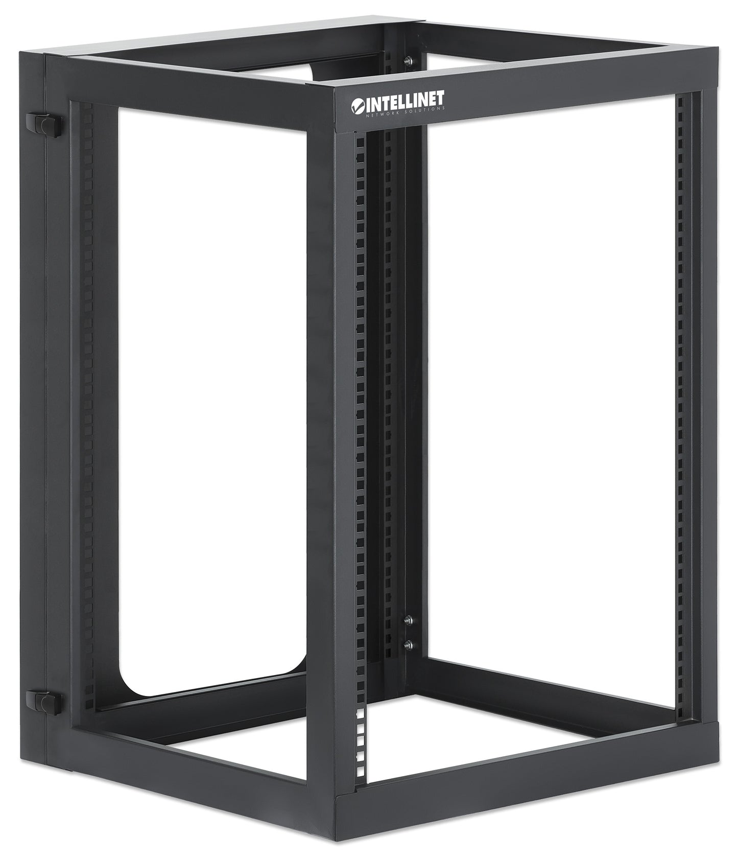19" Wall Mount 4-Post Open Frame Network Rack, 15U Image 2
