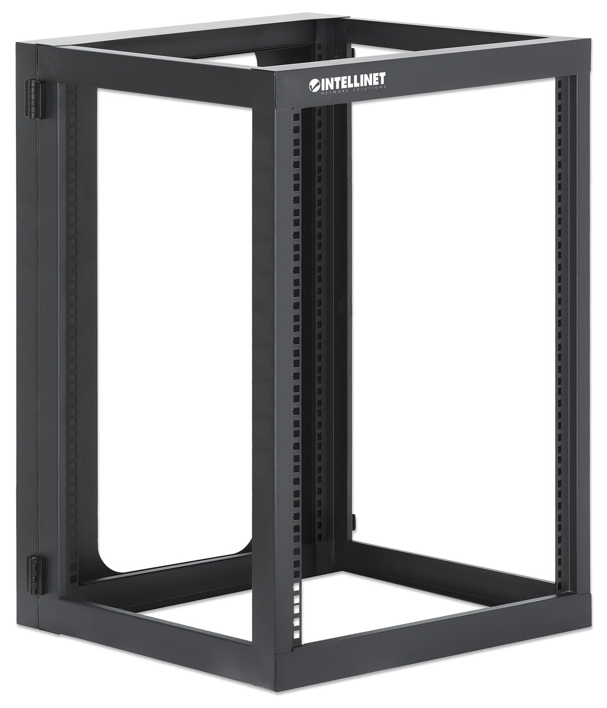 19" Wall Mount 4-Post Open Frame Network Rack, 15U Image 2