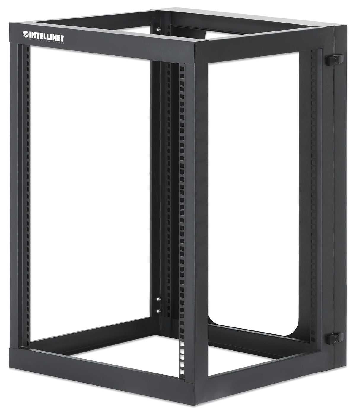 19" Wall Mount 4-Post Open Frame Network Rack, 15U Image 1