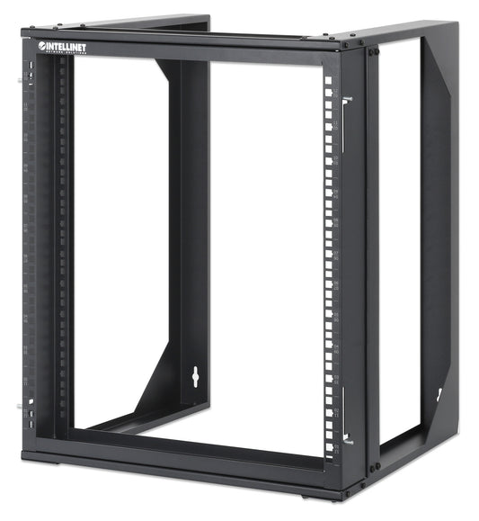 19" Wall Mount 2-Post Open Frame Network Rack, 12U Image 1
