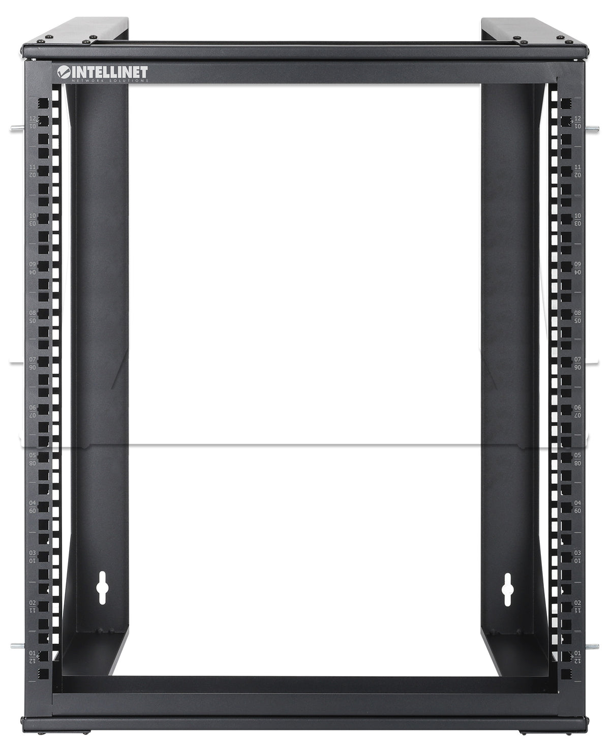 19" Wall Mount 2-Post Open Frame Network Rack, 12U Image 3