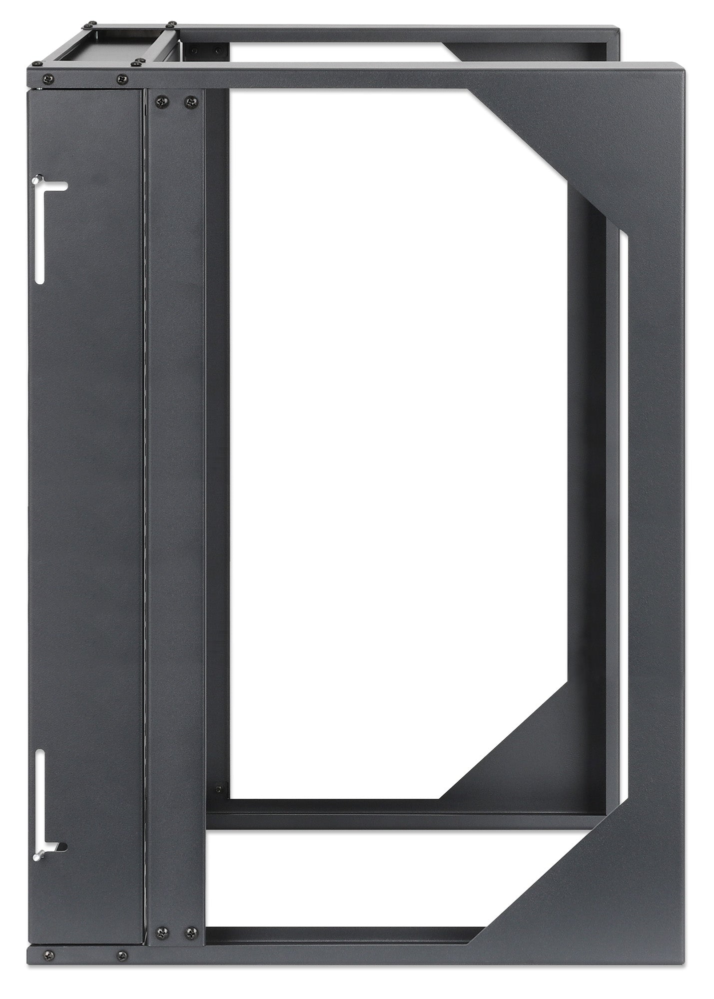 19" Wall Mount 2-Post Open Frame Network Rack, 12U Image 4