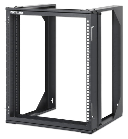 19" Wall Mount 2-Post Open Frame Network Rack, 12U Image 1