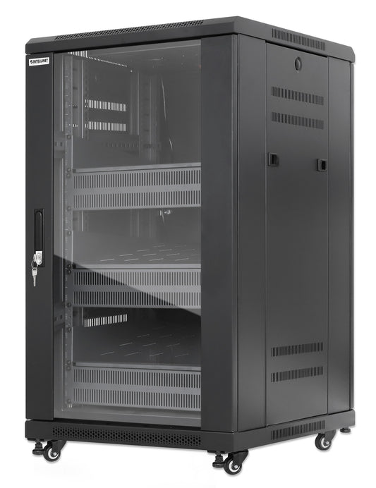 Pro Line Network Cabinet with Integrated Fans, 18U Image 1