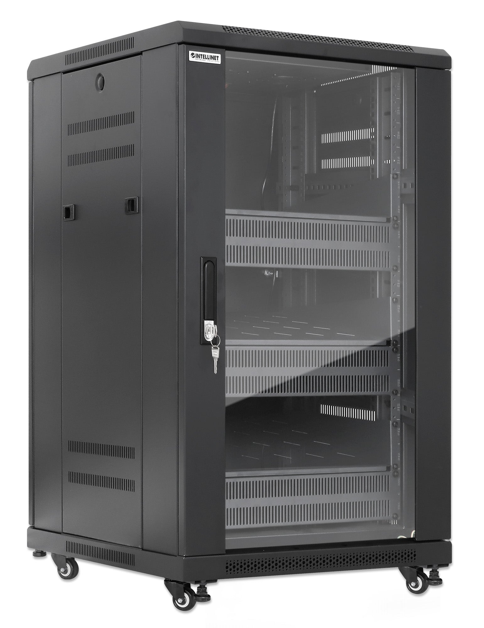 Pro Line Network Cabinet with Integrated Fans, 18U Image 2