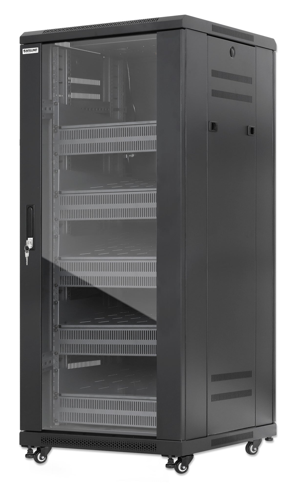 Pro Line Network Cabinet with Integrated Fans, 27U Image 1