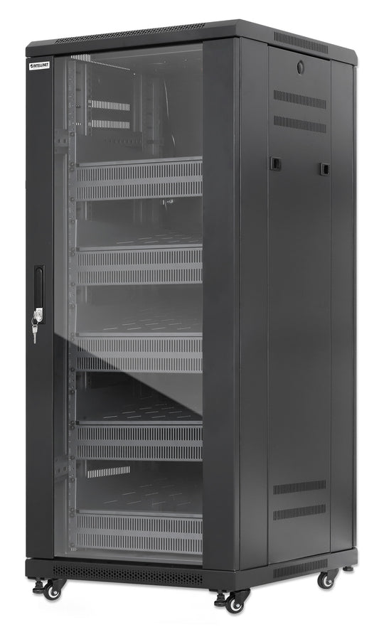 Pro Line Network Cabinet with Integrated Fans, 27U Image 1