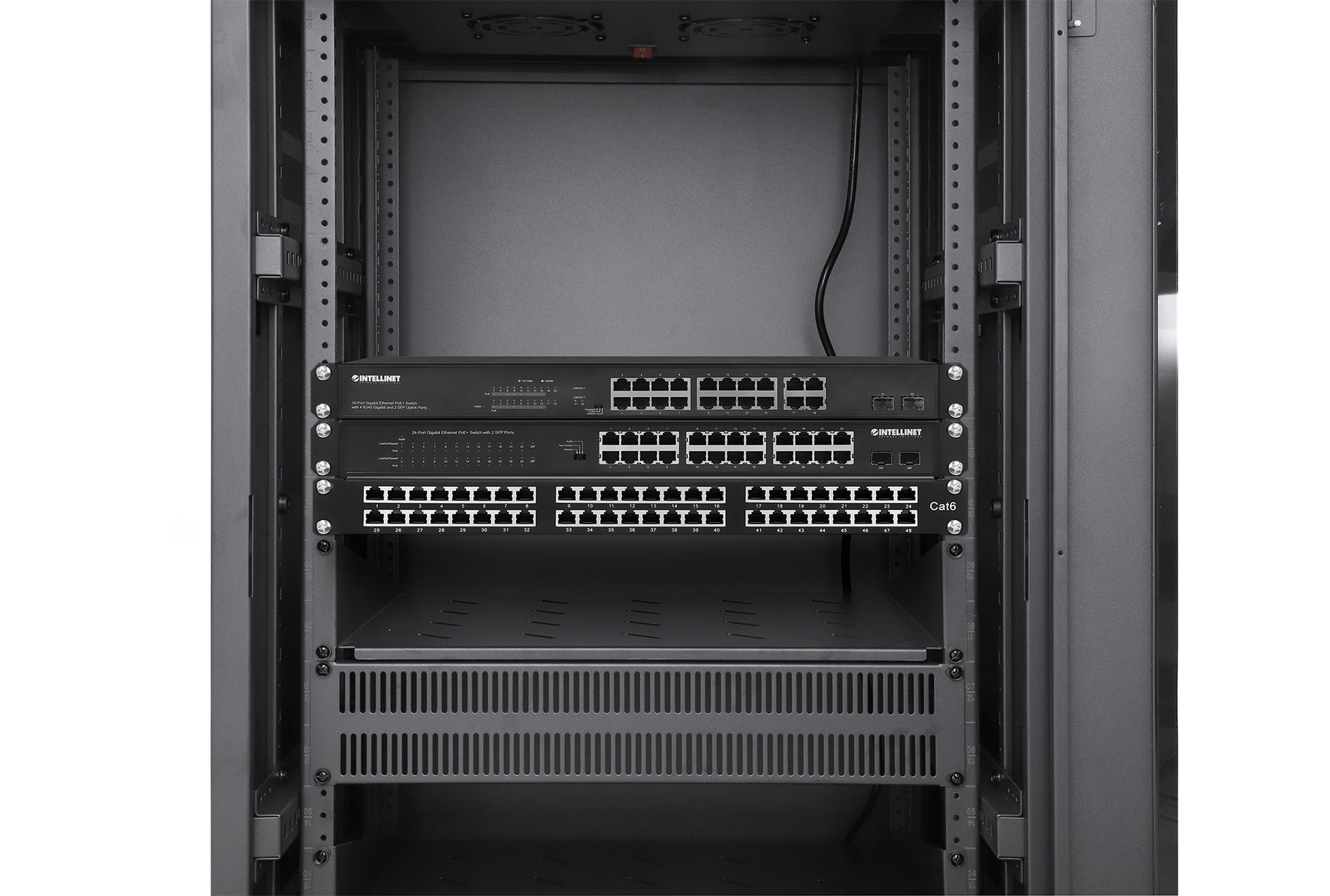 Pro Line Network Cabinet with Integrated Fans, 42U Image 9