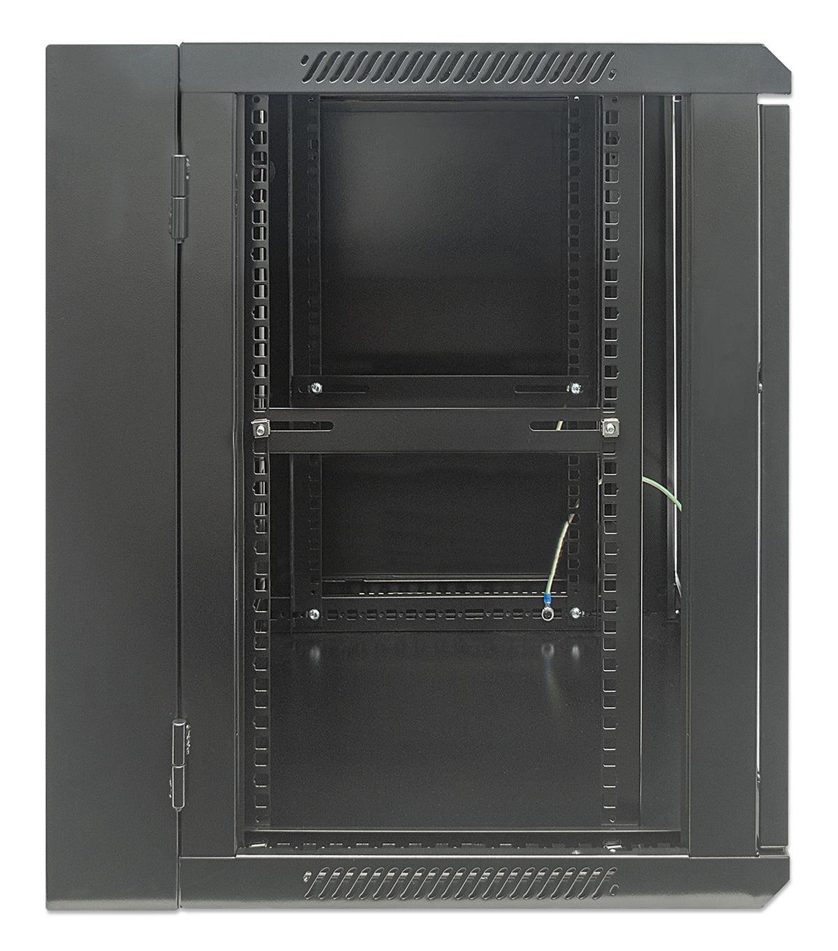 12U 19" Swing Out Wall Mount Network Cabinet, 550 mm (21.7 in.) Depth, Black Image 4