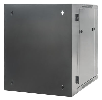12U 19" Swing Out Wall Mount Network Cabinet, 550 mm (21.7 in.) Depth, Black Image 5