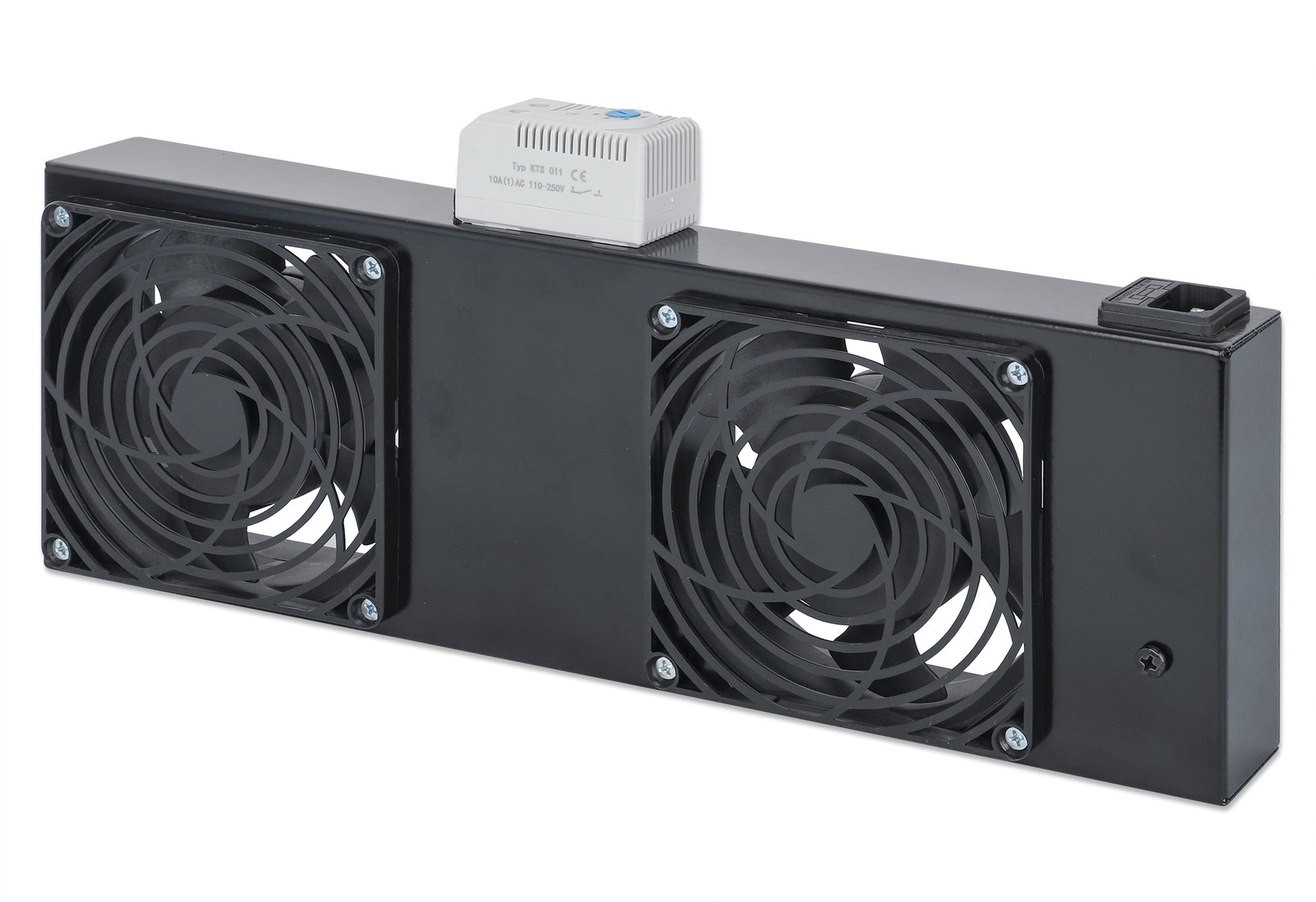 2-Fan Ventilation Unit with Thermostat for 19" Wallmount Cabinets Image 2