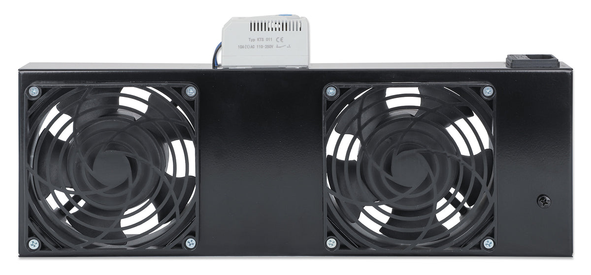 2-Fan Ventilation Unit with Thermostat for 19" Wallmount Cabinets Image 3
